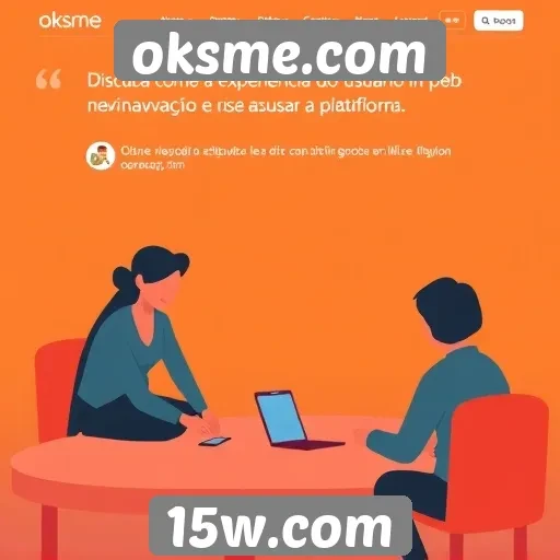 Análise da experiência do usuário em oksme.com